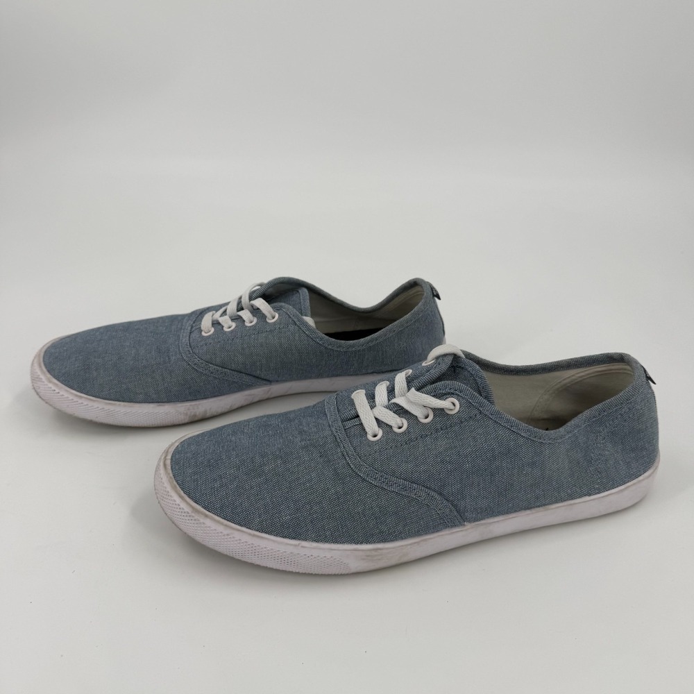 Divided by H&M Sneakers Mens US Size 10.5 Blue White Denim Lightweight Lace Up